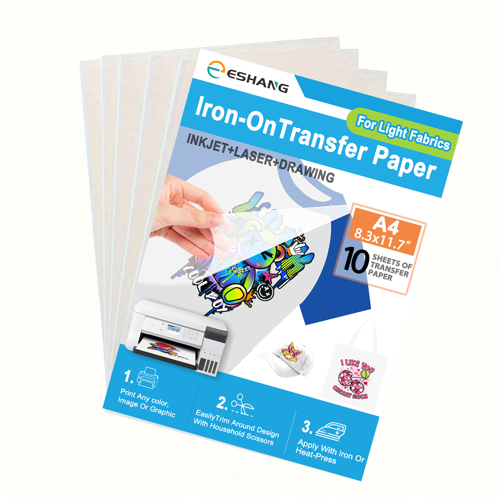 Heat Transfer Vinyl Roll - 10 Sheets of A4 Premium Heat
