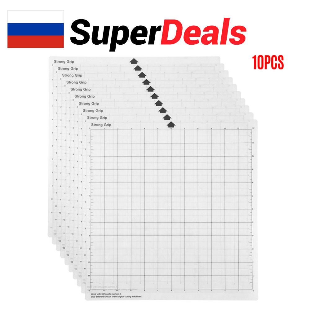 Plotter Cutting Mat - 10PCS Replacement Cutting Mat Transparent Adhesive