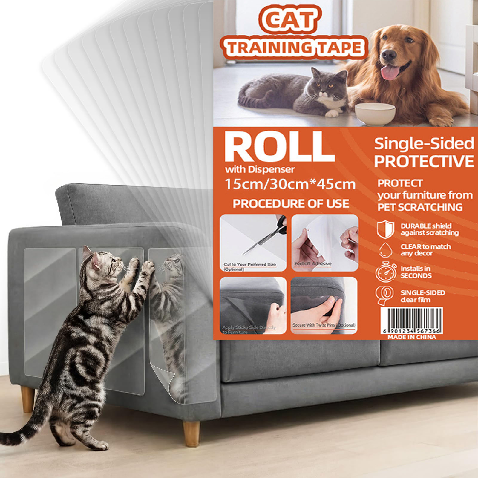 10PCS Cat Scratch Furniture Pr - Heat Transfer Vinyl Roll review and price