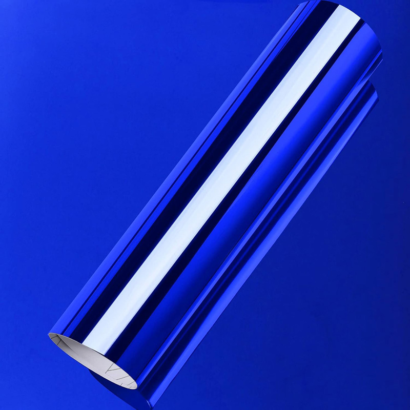 Premium Stretchable Blue Chrom - Heat Transfer Vinyl Roll review and price