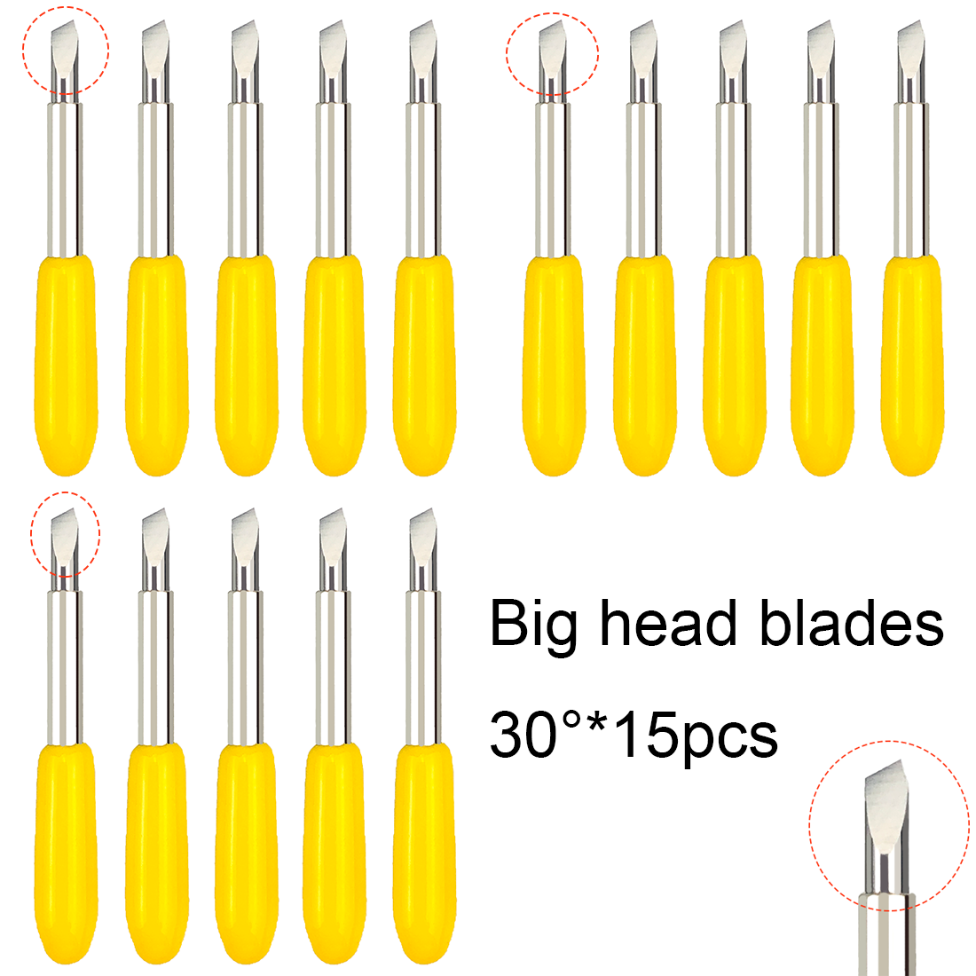 15pcs 30 Degrees Dia. 2mm Big  - Cutting Plotter Blade review and price