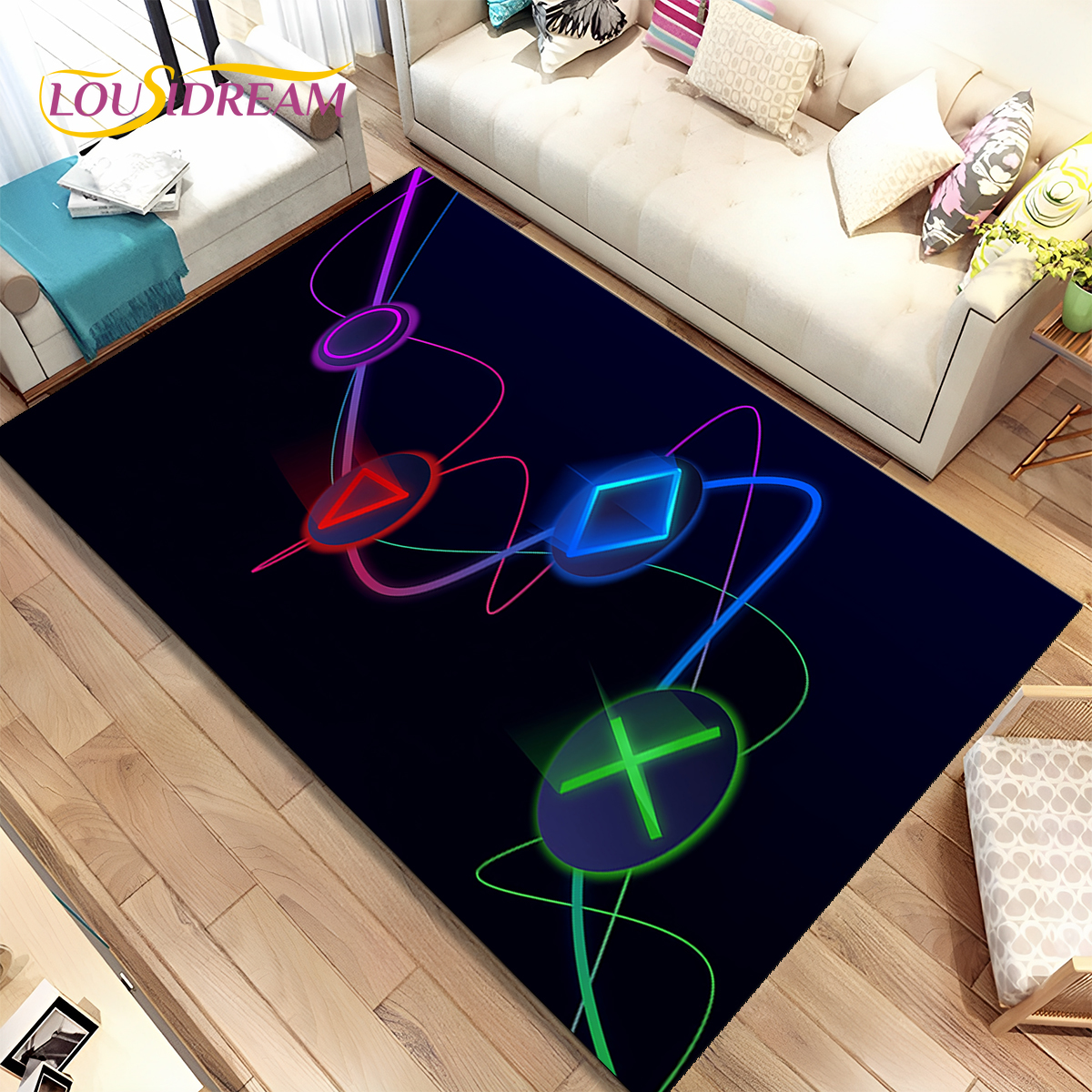 Cartoon Game Gamer Gamepad Rug - Commercial Printing Online review and price