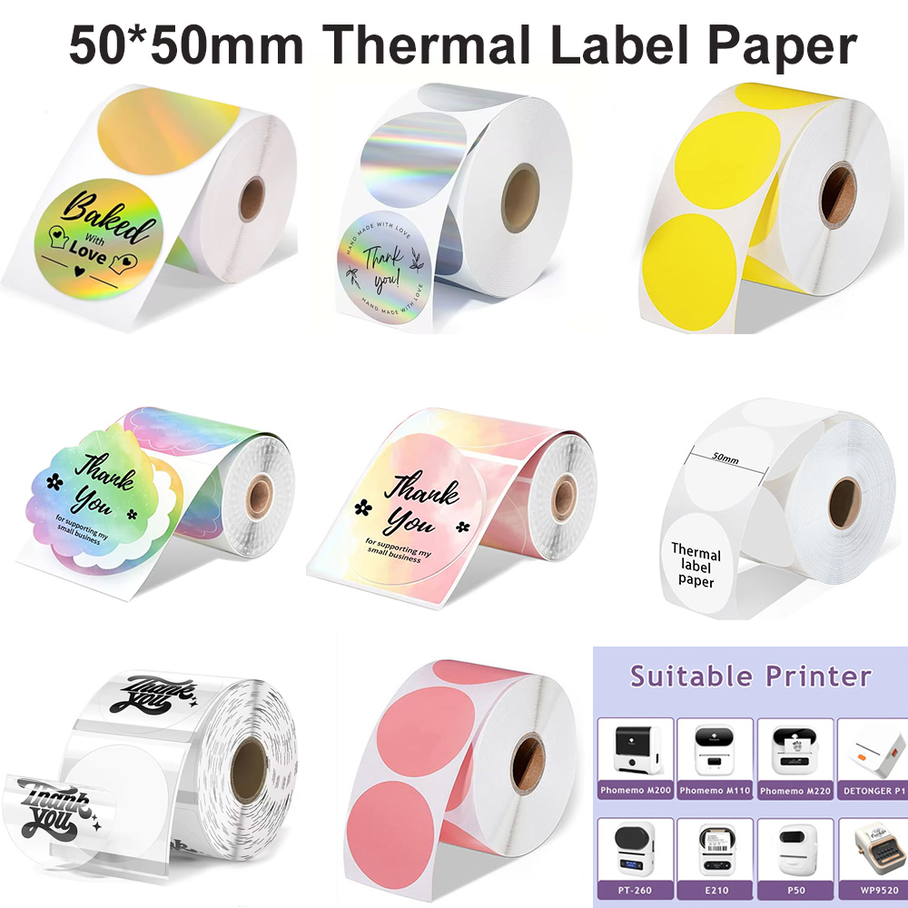 1Roll Round Circle Thermal Pap - Commercial Label Printing Machine review and price