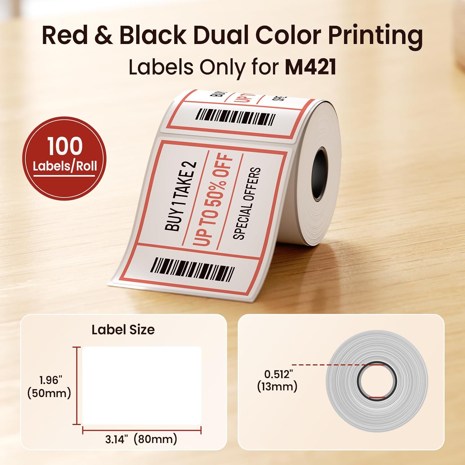 Red & Black Adhesive Thermal L - Commercial Label Printing Machine review and price