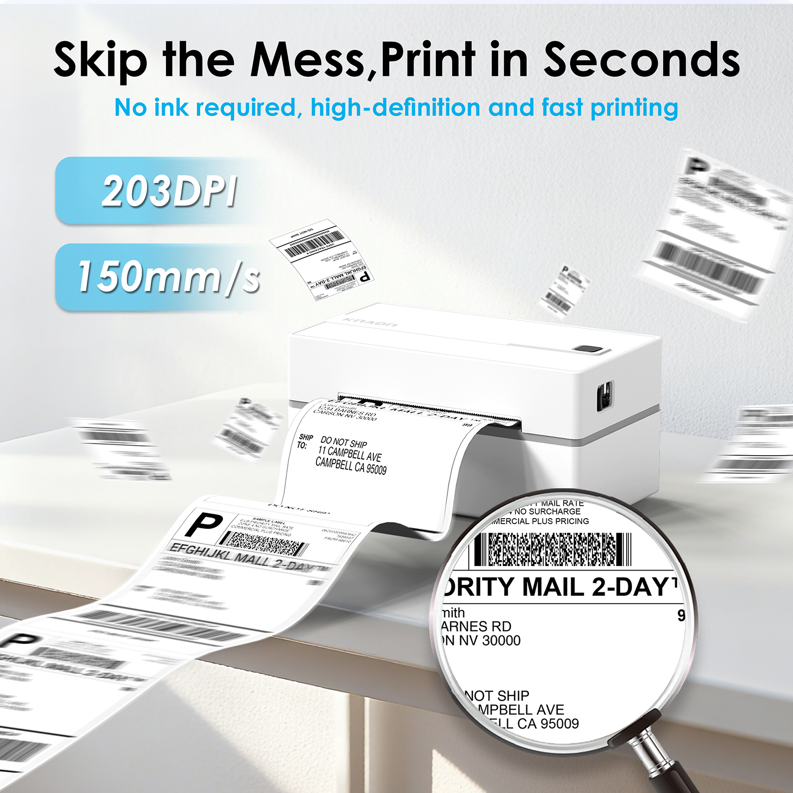 Thermal Label Printer -4x6 Shi - Commercial Label Printing Machine review and price