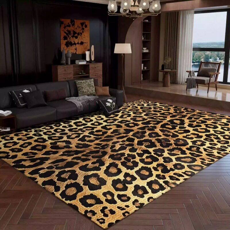 Retro Leopard Print Living Roo - Commercial Printing Online review and price