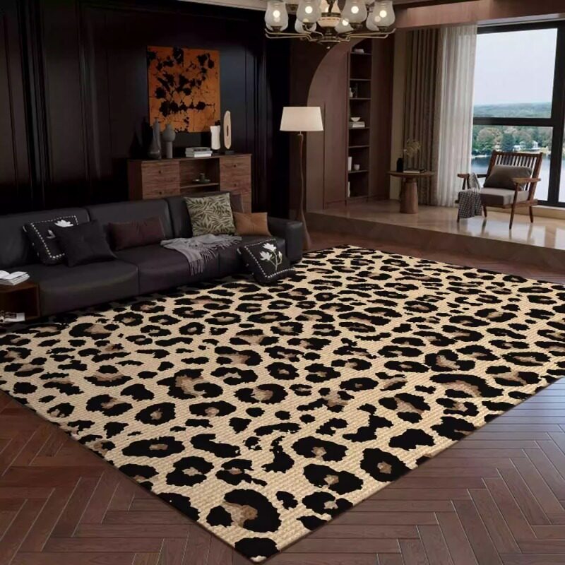 Retro Leopard Print Living Roo - Commercial Printing Online review and price