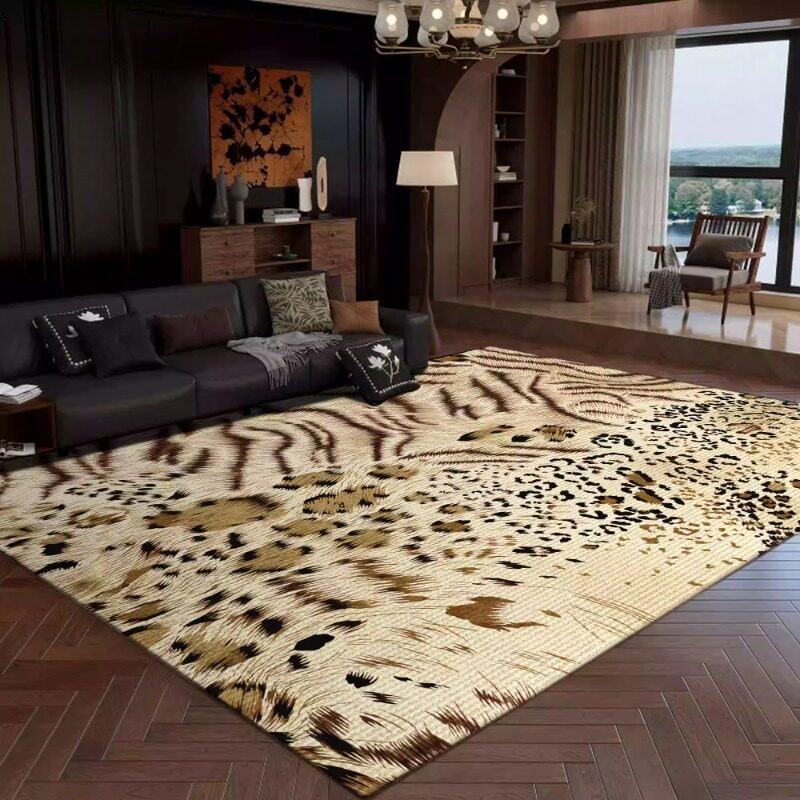 Retro Leopard Print Living Roo - Commercial Printing Online review and price