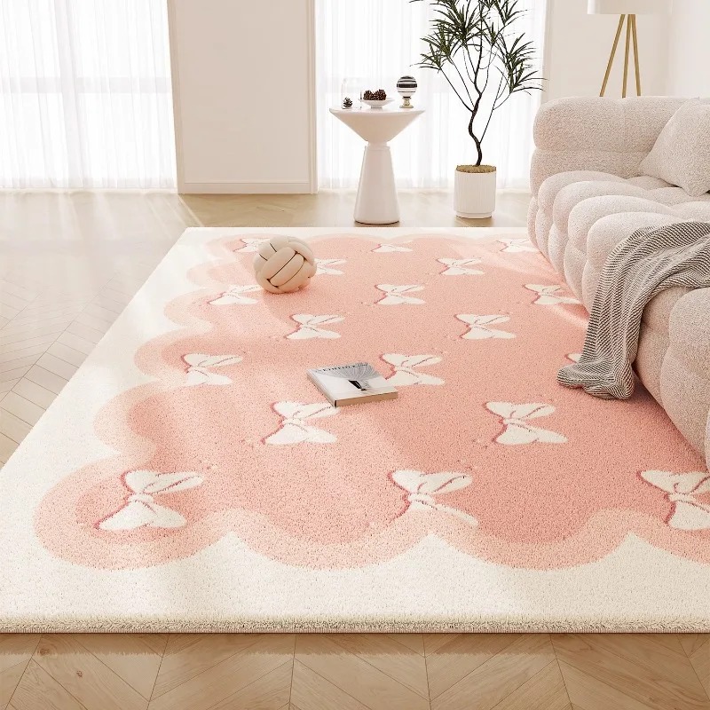 Sweet Pink Living Room Carpet  - Commercial Printing Online review and price