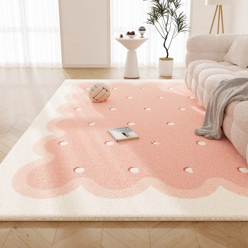 Sweet Pink Living Room Carpet  - Commercial Printing Online review and price