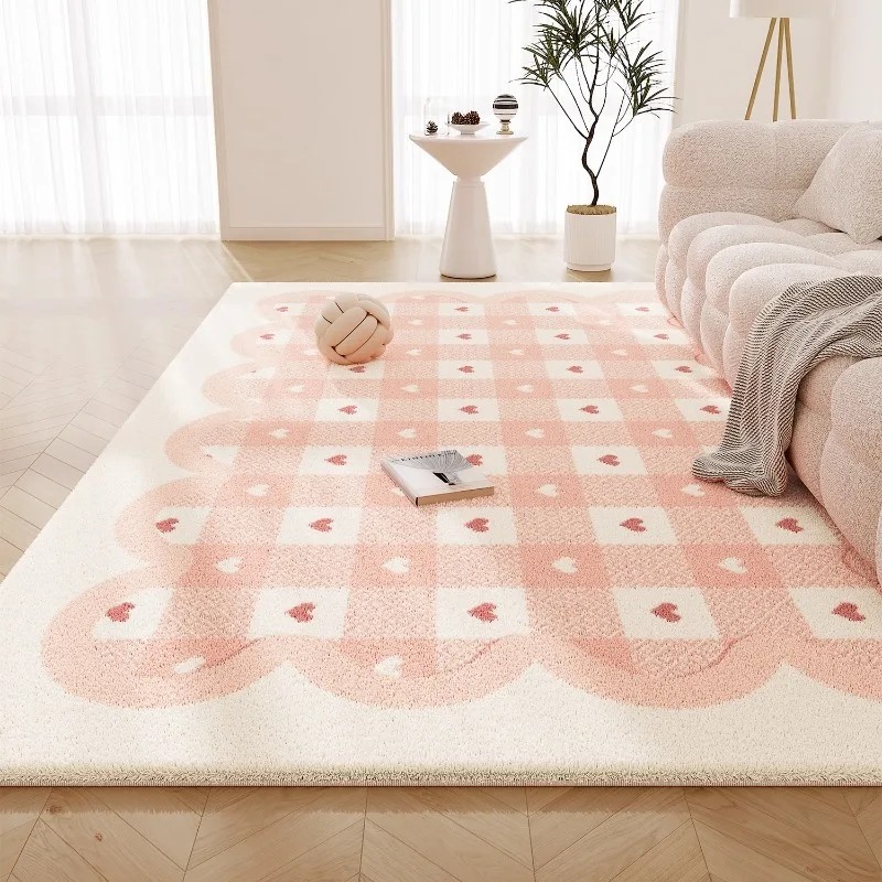 Sweet Pink Living Room Carpet  - Commercial Printing Online review and price