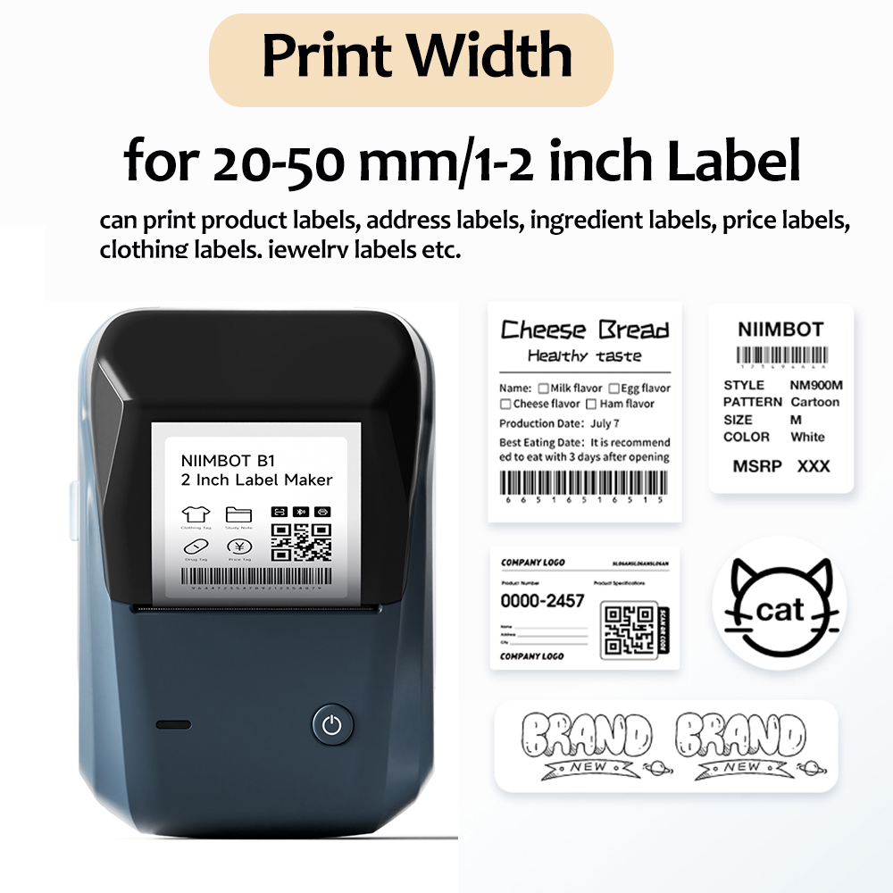 Niimbot B1/B1 PRO Thermal Labe - Commercial Label Printing Machine review and price