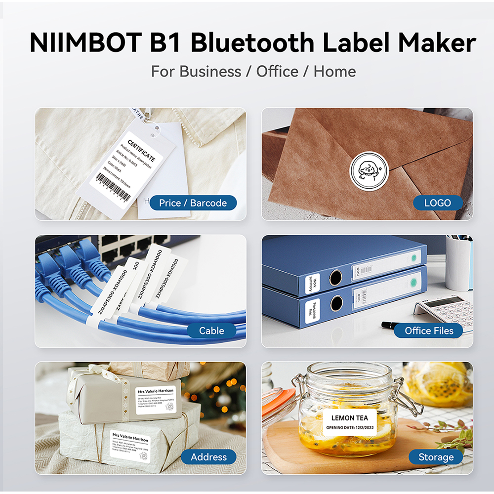 Niimbot B1/B1 PRO Thermal Labe - Commercial Label Printing Machine review and price